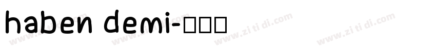 haben demi字体转换